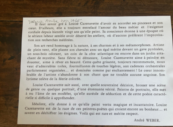 article galerie Ambre