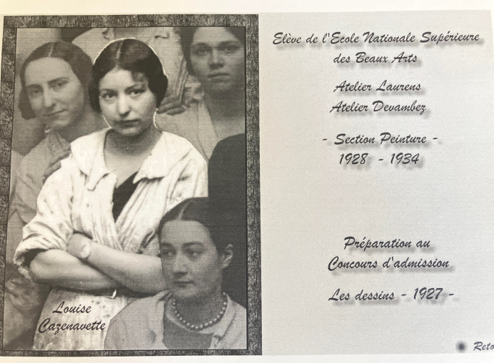 Louise dans sa classe